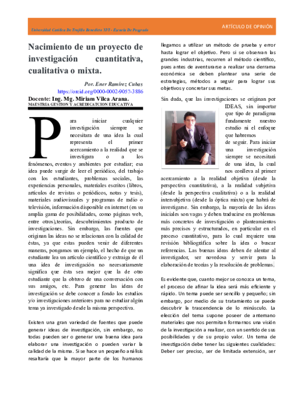 Opinión Experta: Proyecto de Tesis Ejemplos y Consejos